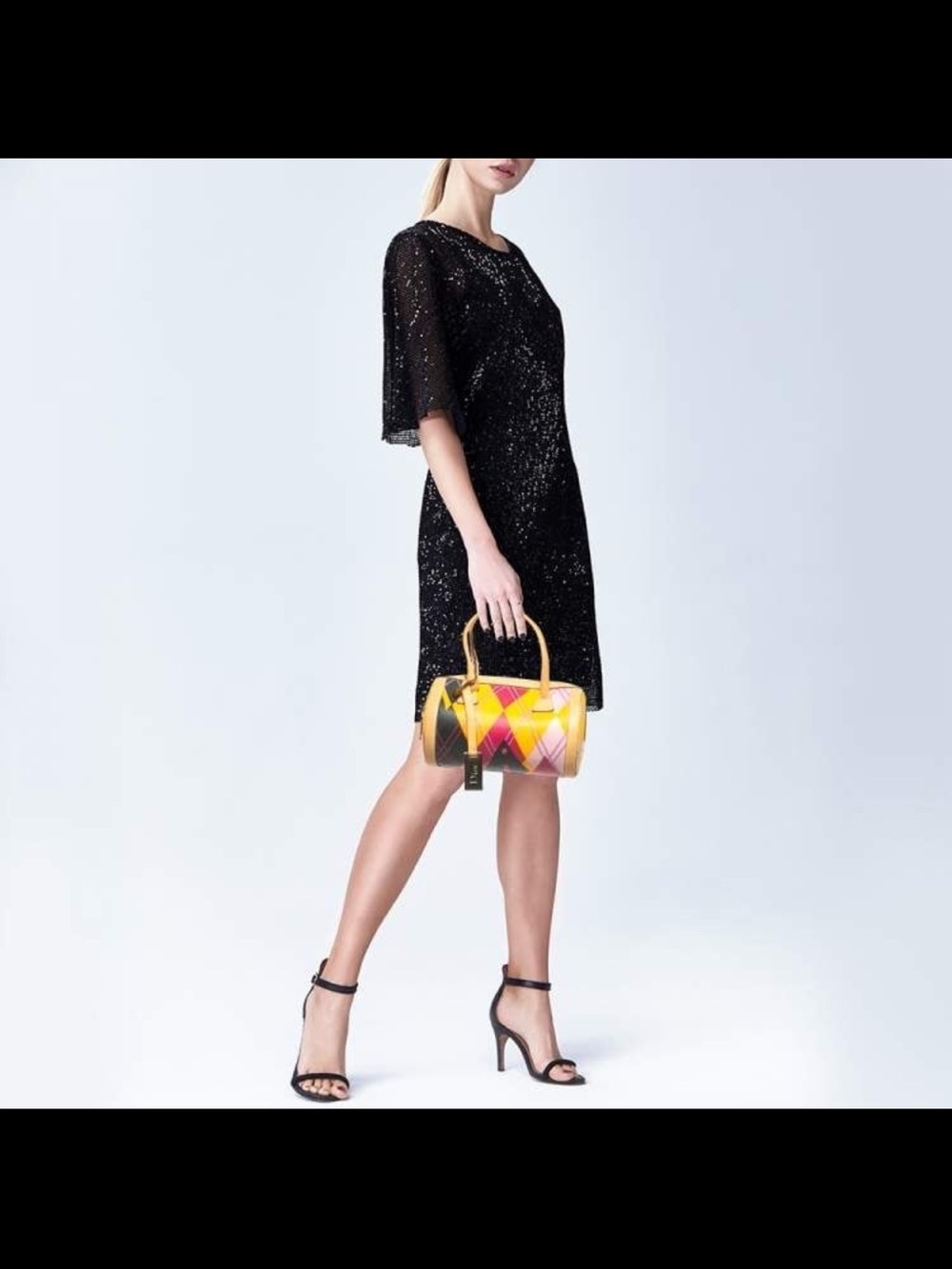 Dior Multicolor Coated Canvas and Harlequin Leather Argyle Mini Boston Bag - Picture 2 of 11